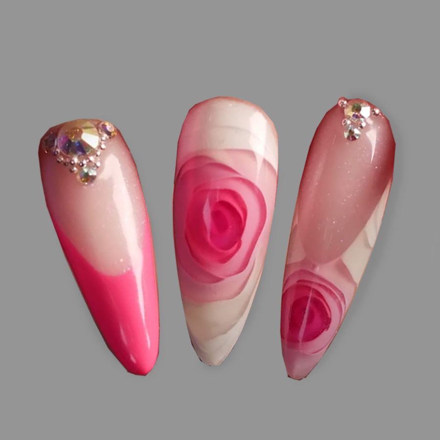 GlossaryLive XXTreme Nail Art Inlaid Rose Blossom Kirsty Meakin