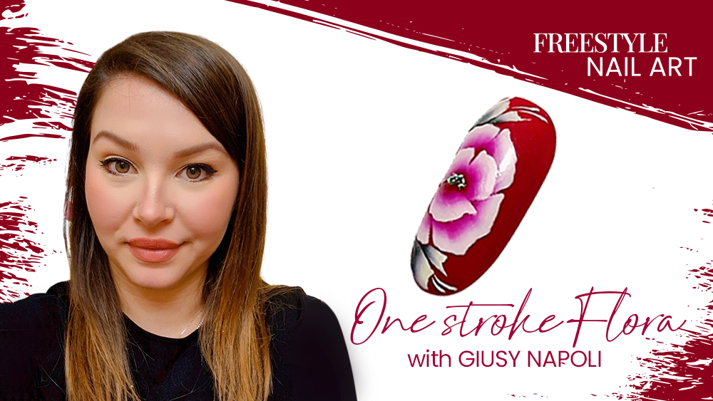 GlossaryLive Freestyle Nail Art One Stroke Flora Guisy Napoli