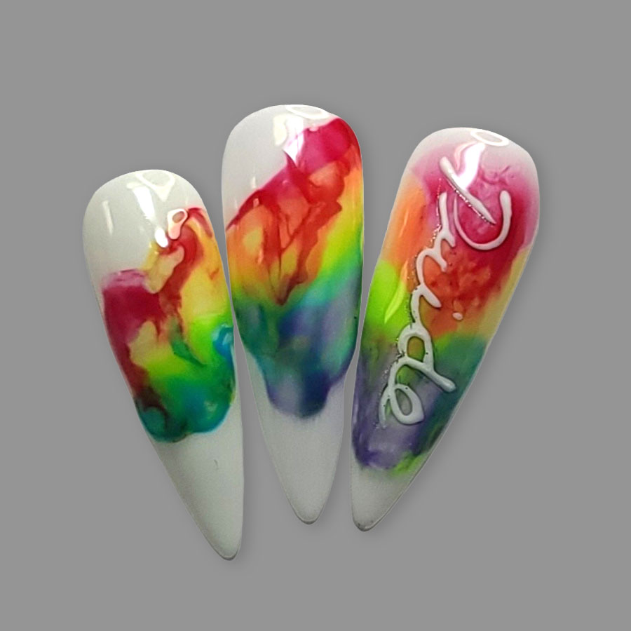 GlossaryLive Freestyle Nail Art Pride Nails Aigul