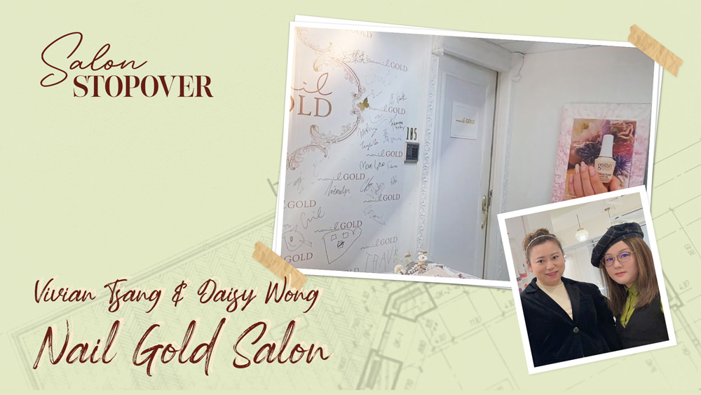 GlossaryLive Salon Stopover Nail Gold Vivian Tsang